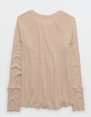 OFFLINE By Aerie Thumbs Up Ribbed Raglan Long Sleeve T-Shirt