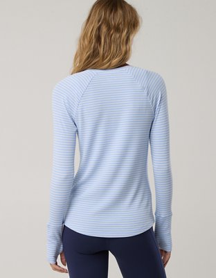 OFFLINE By Aerie Thumbs Up Ribbed Raglan Long Sleeve T-Shirt