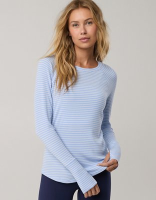 OFFLINE By Aerie Thumbs Up Ribbed Raglan Long Sleeve T-Shirt