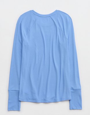 OFFLINE By Aerie Thumbs Up Ribbed Raglan Long Sleeve T-Shirt