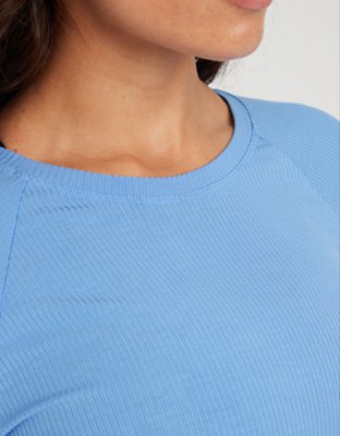 OFFLINE By Aerie Thumbs Up Ribbed Raglan Long Sleeve T-Shirt