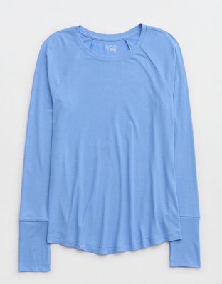 OFFLINE By Aerie Thumbs Up Ribbed Raglan Long Sleeve T-Shirt