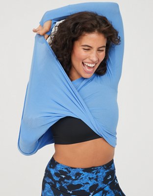 OFFLINE By Aerie Thumbs Up Ribbed Raglan Long Sleeve T-Shirt