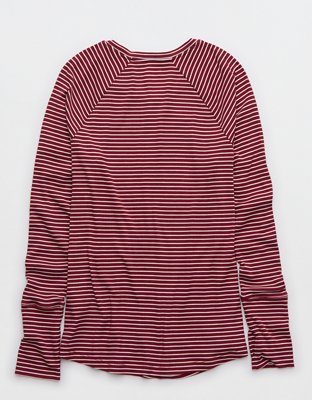 OFFLINE By Aerie Thumbs Up Ribbed Raglan Long Sleeve T-Shirt