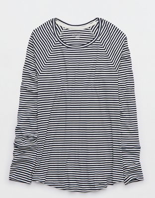 OFFLINE By Aerie Thumbs Up Ribbed Raglan Long Sleeve T-Shirt