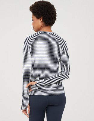 OFFLINE By Aerie Thumbs Up Ribbed Raglan Long Sleeve T-Shirt