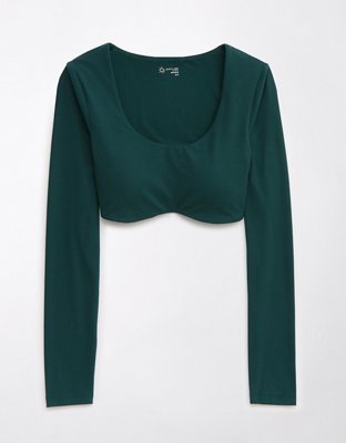 Aerie Long Sleeve Cropped Seam … curated on LTK