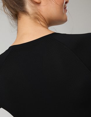 Женские футболки Offline BY Aerie Gotta Run Long Sleeve, цвет: Насыщенный чёрный — фото 7