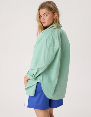 OFFLINE By Aerie Long Sleeve Button Up Shirt