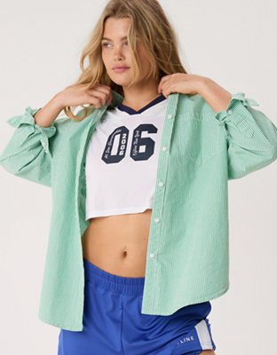 OFFLINE By Aerie Long Sleeve Button Up Shirt