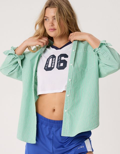 Женские рубашки Aerie OFFLINE By Aerie Long Sleeve Button Up Shirt