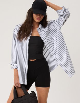 OFFLINE By Aerie Long Sleeve Button Up Shirt