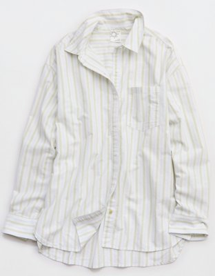 OFFLINE By Aerie Oxford Oversized Long Sleeve Button Up Shirt