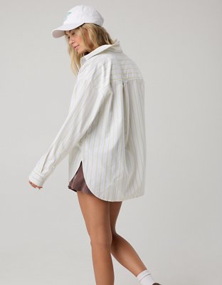 OFFLINE By Aerie Oxford Oversized Long Sleeve Button Up Shirt