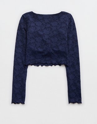 T-shirt à manches longues Fais-toi plaisir OFFLINE d’Aerie