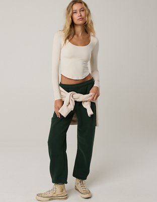 Женские футболки Aerie OFFLINE By Aerie Real Me Long Sleeve Scoop T-Shirt — фото 2