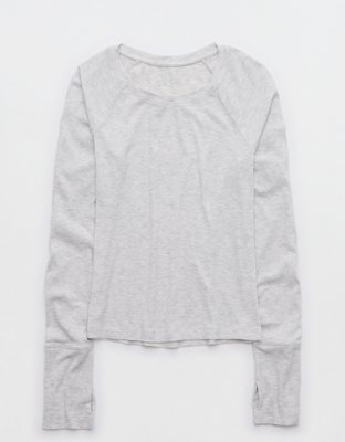 OFFLINE By Aerie Thumbs Up Ribbed T-Shirt