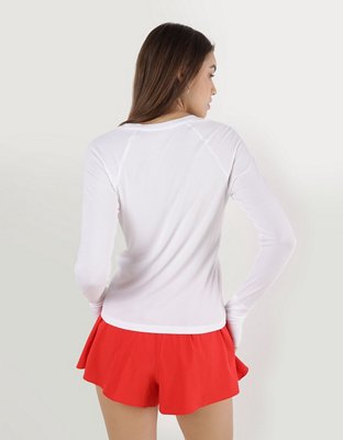 OFFLINE By Aerie Thumbs Up Fitted Ribbed T-Shirt