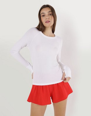 OFFLINE By Aerie Thumbs Up Fitted Ribbed T-Shirt