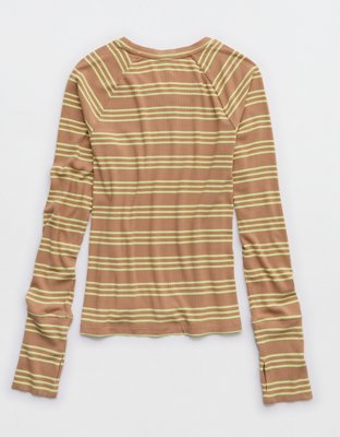 OFFLINE By Aerie Thumbs Up Fitted Ribbed T-Shirt