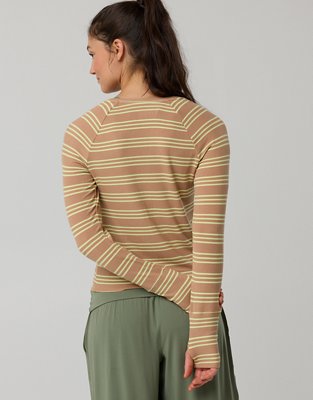 OFFLINE By Aerie Thumbs Up Fitted Ribbed T-Shirt
