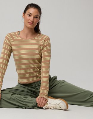 OFFLINE By Aerie Thumbs Up Fitted Ribbed T-Shirt