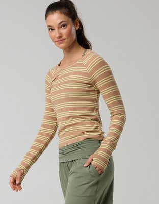 OFFLINE By Aerie Thumbs Up Fitted Ribbed T-Shirt