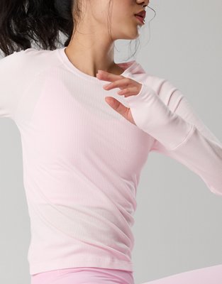 OFFLINE By Aerie Thumbs Up Fitted Ribbed T-Shirt