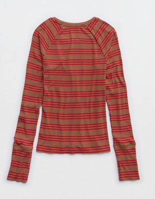 OFFLINE By Aerie Thumbs Up Fitted Ribbed T-Shirt