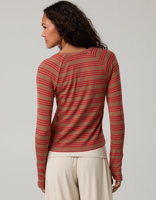 OFFLINE By Aerie Thumbs Up Fitted Ribbed T-Shirt