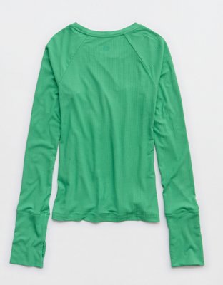 OFFLINE By Aerie Thumbs Up Fitted Ribbed T-Shirt