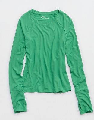 OFFLINE By Aerie Thumbs Up Fitted Ribbed T-Shirt