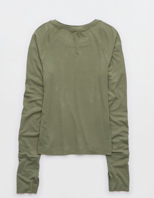 OFFLINE By Aerie Thumbs Up Fitted Ribbed T-Shirt