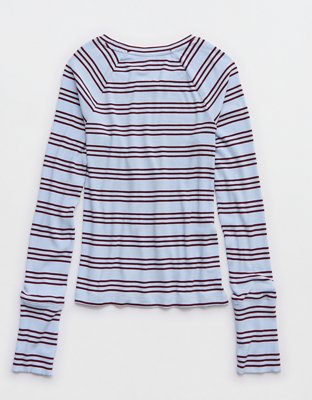 OFFLINE By Aerie Thumbs Up Fitted Ribbed T-Shirt