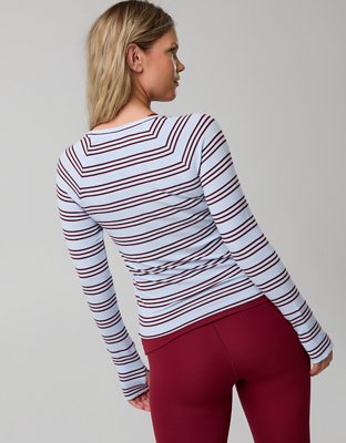 OFFLINE By Aerie Thumbs Up Fitted Ribbed T-Shirt