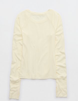 OFFLINE By Aerie Thumbs Up Fitted Ribbed T-Shirt