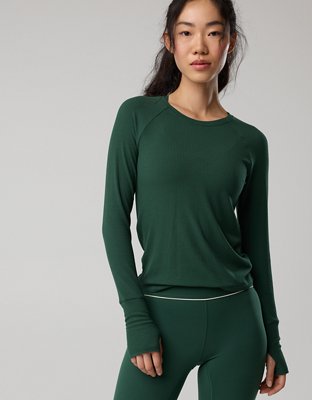 OFFLINE By Aerie Thumbs Up Fitted Ribbed T-Shirt