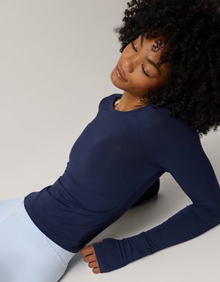 OFFLINE By Aerie Thumbs Up Fitted Ribbed T-Shirt