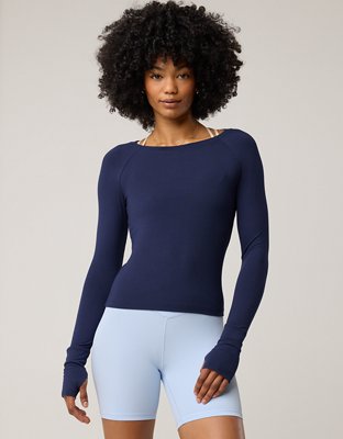 OFFLINE By Aerie Thumbs Up Fitted Ribbed T-Shirt