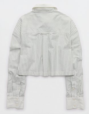 OFFLINE By Aerie Cropped Button Up Shirt