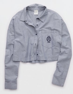 OFFLINE By Aerie Cropped Button Up Shirt
