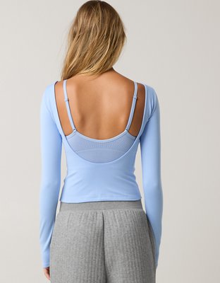 OFFLINE By Aerie The Hugger Long Sleeve Open Back T-Shirt