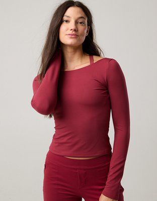 OFFLINE By Aerie The Hugger Long Sleeve Open Back T-Shirt