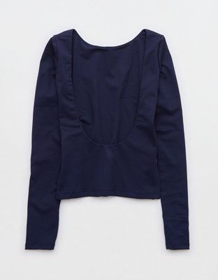 OFFLINE By Aerie The Hugger Long Sleeve Open Back T-Shirt
