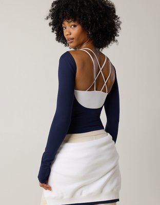 OFFLINE By Aerie The Hugger Long Sleeve Open Back T-Shirt