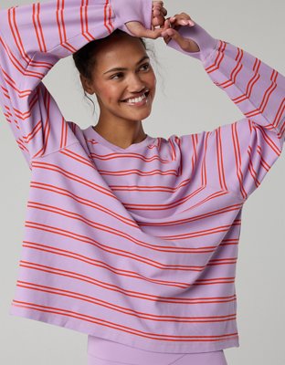 OFFLINE By Aerie Pique Long Sleeve T-Shirt | OFFLINE