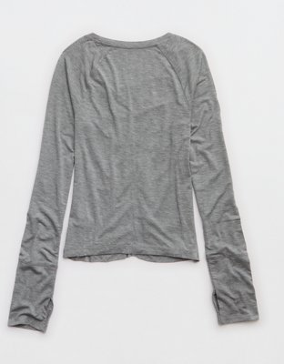 OFFLINE By Aerie Thumbs Up Ruched Long Sleeve T-Shirt