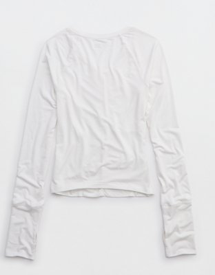 OFFLINE By Aerie Thumbs Up Ruched Long Sleeve T-Shirt