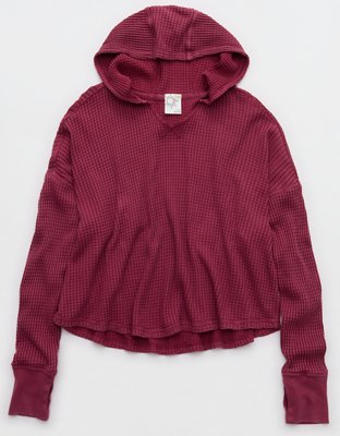 OFFLINE By Aerie Wow! Waffle Hoodie