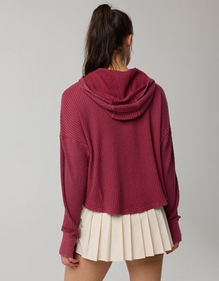 OFFLINE By Aerie Wow! Waffle Hoodie